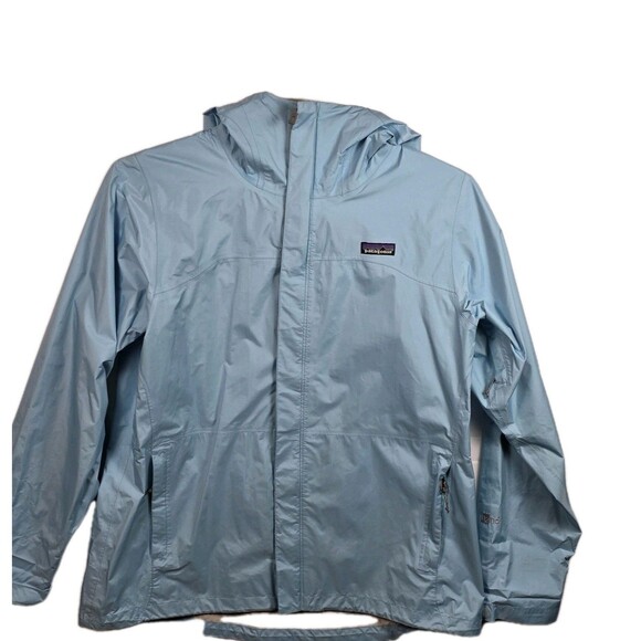 Patagonia H2NO Jacket Womens XL Blue Torrent Shell Lined Windbreaker Rain Coat - Picture 1 of 8